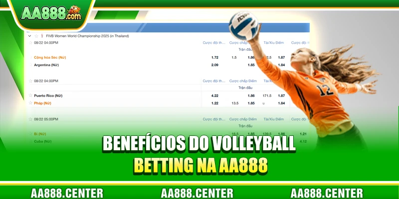 Benefícios do Volleyball Betting na AA888